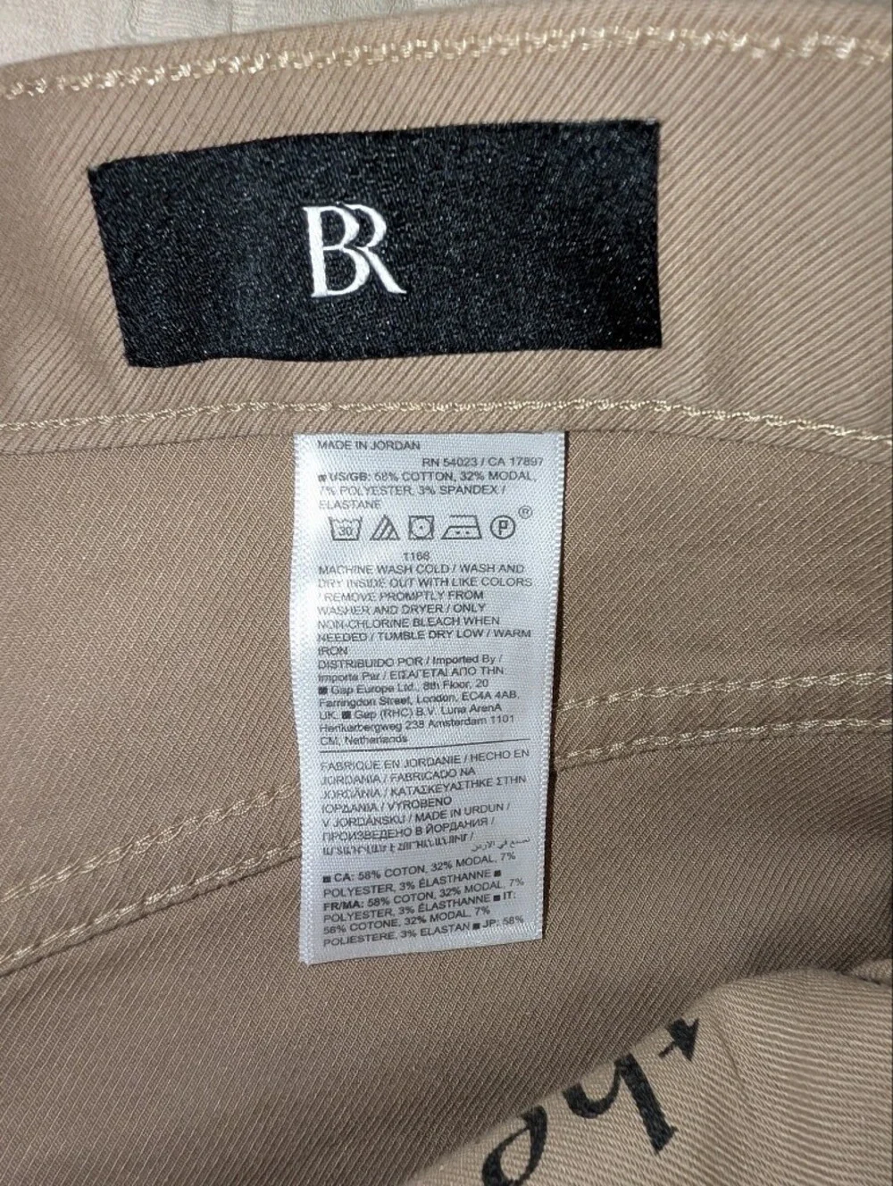 NWT Men's Banana Republic Slim Fit Traveler Tan/khaki Chino Pants 30x30